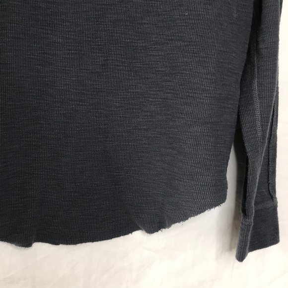 Vince Henley Long Sleeve Raw Hem Shirt - Picture 5 of 8